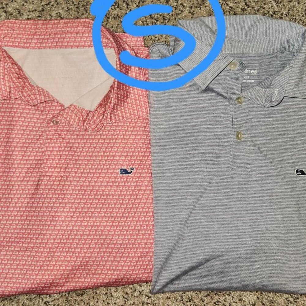 VINEYARD VINES performance polos MEN'S size SMALL bundle lot